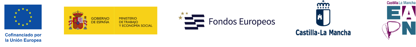 Cofinanciado por la Unión Europea, Ministerio de Trabajo y Economía Social, Fondos Europeos, Junta de Comunidades de Castilla-La Mancha y EAPN Castilla-La Mancha